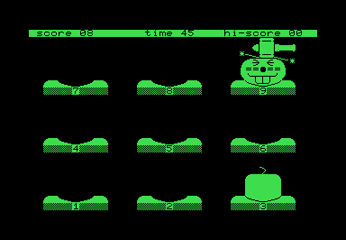 Mole Attack screenshot for Commodore PET